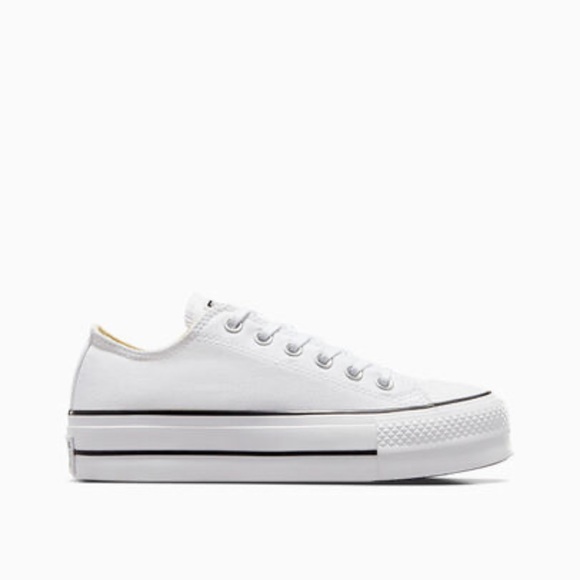 Chuck Taylor All Star Lift Platform Sneakers White/Black/White NWT New In Box - Picture 9 of 12